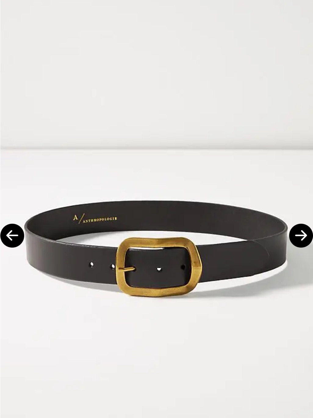 Anthropologie Brown Buckel Belt